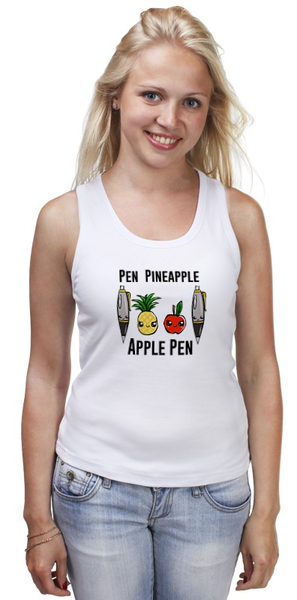 Заказать майку в Москве. Майка классическая Pen Pineapple Apple Pen  от cherdantcev - готовые дизайны и нанесение принтов.