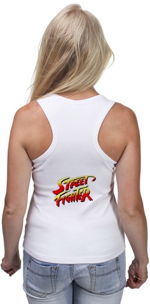 Заказать майку в Москве. Майка классическая Street Fighter #mini Chuni & Sakura от StreetMag - готовые дизайны и нанесение принтов.