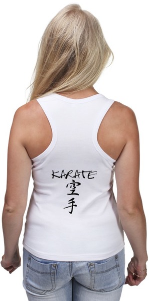 Заказать майку в Москве. Майка классическая Карате кимоно ги Karate от Combat Wear - готовые дизайны и нанесение принтов.