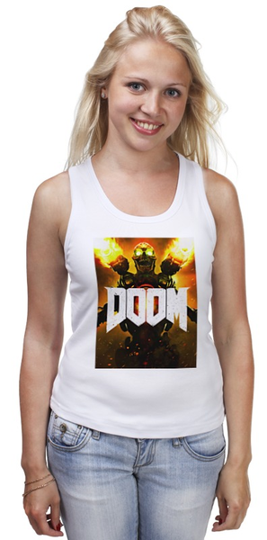 Заказать майку в Москве. Майка классическая Doom 4 от scoopysmith - готовые дизайны и нанесение принтов.