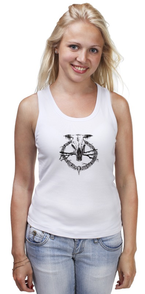 Заказать майку в Москве. Майка классическая Occult skull female от Марина Милютина - готовые дизайны и нанесение принтов.