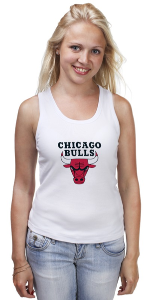 Заказать майку в Москве. Майка классическая Chicago Bulls от Виктор Гришин - готовые дизайны и нанесение принтов.