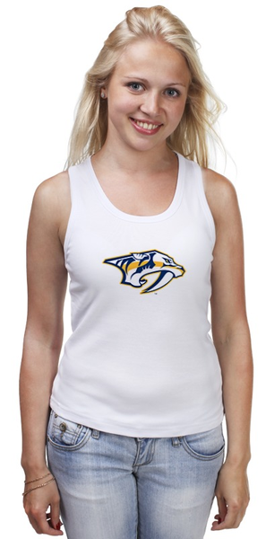 Заказать майку в Москве. Майка классическая Nashville Predators / NHL USA от KinoArt - готовые дизайны и нанесение принтов.