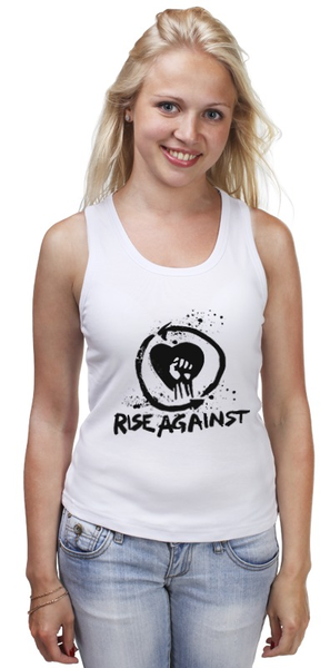 Заказать майку в Москве. Майка классическая Rise Against от BURNSHIRTS - готовые дизайны и нанесение принтов.