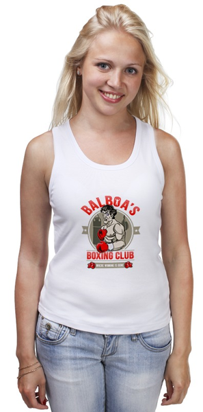 Заказать майку в Москве. Майка классическая Balboa's Boxing Club от skynatural - готовые дизайны и нанесение принтов.