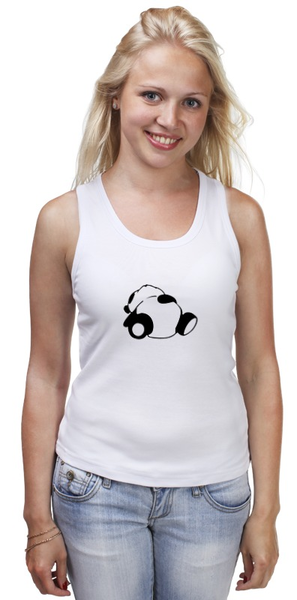 Заказать майку в Москве. Майка классическая Спящая панда от hideo_kojima - готовые дизайны и нанесение принтов.