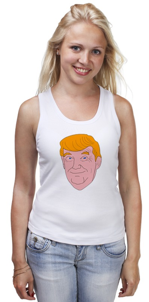 Заказать майку в Москве. Майка классическая Дональд Трамп  от mystylez - готовые дизайны и нанесение принтов.