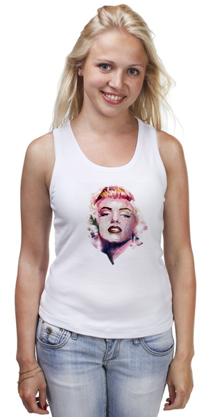 Заказать майку в Москве. Майка классическая Marilyn Monroe от kamila - готовые дизайны и нанесение принтов.