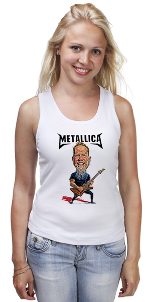 Заказать майку в Москве. Майка классическая Metallica от Leichenwagen - готовые дизайны и нанесение принтов.