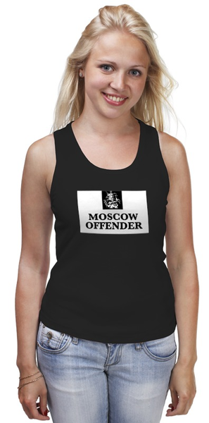 Заказать майку в Москве. Майка классическая Moscow Offender от vasilij - готовые дизайны и нанесение принтов.