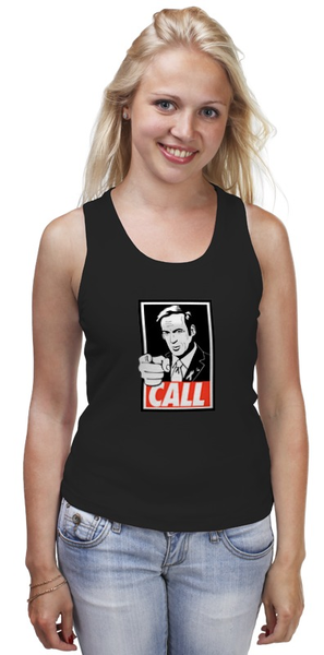 Заказать майку в Москве. Майка классическая Call Saul от skynatural - готовые дизайны и нанесение принтов.