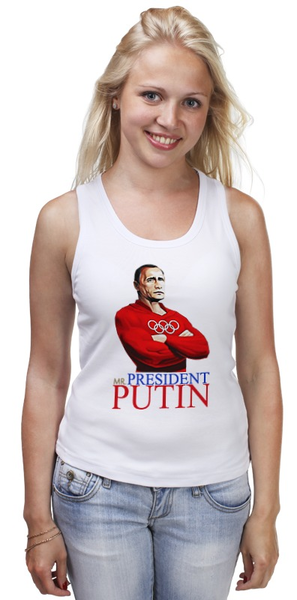 Заказать майку в Москве. Майка классическая Мr. President Putin от Leichenwagen - готовые дизайны и нанесение принтов.