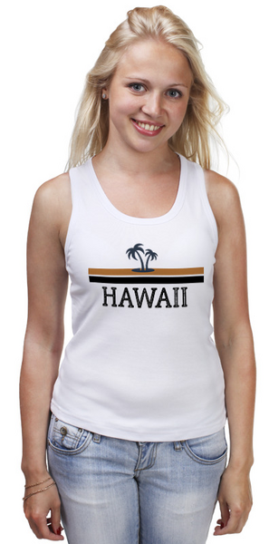 Заказать майку в Москве. Майка классическая Hawaii  от T-shirt print  - готовые дизайны и нанесение принтов.