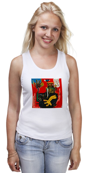 Заказать майку в Москве. Майка классическая Basquiat от Just kidding - готовые дизайны и нанесение принтов.