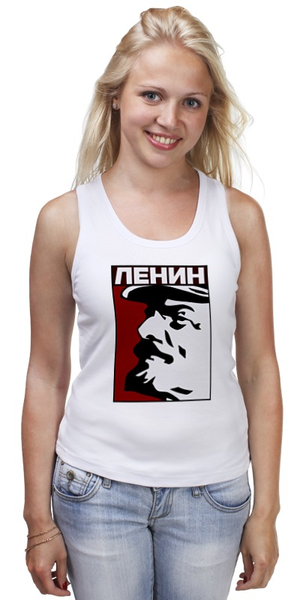 Заказать майку в Москве. Майка классическая Ленин от gopotol - готовые дизайны и нанесение принтов.