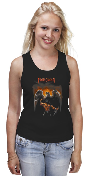 Заказать майку в Москве. Майка классическая Manowar Band от Leichenwagen - готовые дизайны и нанесение принтов.