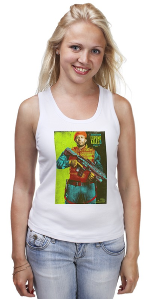 Заказать майку в Москве. Майка классическая Expendables III Statham colors от KinoArt - готовые дизайны и нанесение принтов.