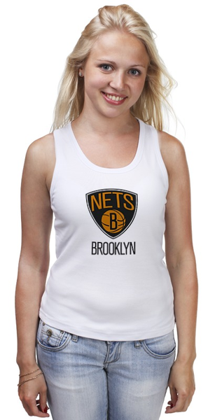 Заказать майку в Москве. Майка классическая Brooklyn Nets от Сергей Дульнев - готовые дизайны и нанесение принтов.