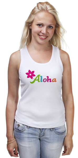 Заказать майку в Москве. Майка классическая Aloha/алоха от vita22 - готовые дизайны и нанесение принтов.