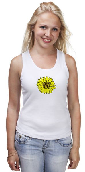 Заказать майку в Москве. Майка классическая sunflower  от Ольга  - готовые дизайны и нанесение принтов.