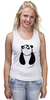 Заказать майку в Москве. Майка классическая Панда (Panda) от coolmag - готовые дизайны и нанесение принтов.