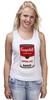 Заказать майку в Москве. Майка классическая Campbell's Soup (Энди Уорхол) от coolmag - готовые дизайны и нанесение принтов.
