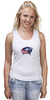 Заказать майку в Москве. Майка классическая Columbus Blue Jackets / NHL USA от KinoArt - готовые дизайны и нанесение принтов.