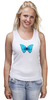 Заказать майку в Москве. Майка классическая BUTTERFLY от Jimmy Flash - готовые дизайны и нанесение принтов.