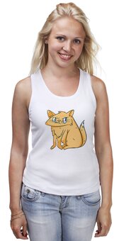 Заказать майку в Москве. Майка классическая Grumpy Cat от Павел Павел - готовые дизайны и нанесение принтов.