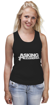 Заказать майку в Москве. Майка классическая Asking Alexandria от BURNSHIRTS - готовые дизайны и нанесение принтов.