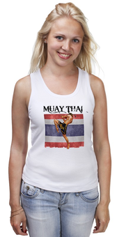 Заказать майку в Москве. Майка классическая Muay Thai Муай Тай Тайский Бокс от Combat Wear - готовые дизайны и нанесение принтов.