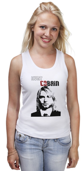 Заказать майку в Москве. Майка классическая Курт Кобейн (Kurt Cobain) от Сергей Дульнев - готовые дизайны и нанесение принтов.