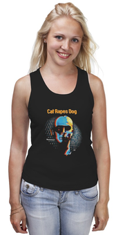 Заказать майку в Москве. Майка классическая Cat Rapes Dog ‎\ Moosewear от OEX design - готовые дизайны и нанесение принтов.