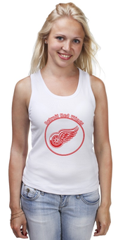 Заказать майку в Москве. Майка классическая Detroit Red Wings от kspsshop - готовые дизайны и нанесение принтов.