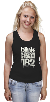 Заказать майку в Москве. Майка классическая blink-182 smile shirt от slider - готовые дизайны и нанесение принтов.