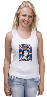 Заказать майку в Москве. Майка классическая Sex Pistols / God Save The Queen от OEX design - готовые дизайны и нанесение принтов.