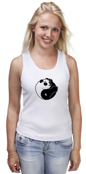 Заказать майку в Москве. Майка классическая Панда (Panda) от fanart - готовые дизайны и нанесение принтов.