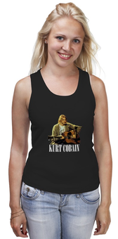 Заказать майку в Москве. Майка классическая Nirvana Kurt Cobain guitar t-shirt от rancid - готовые дизайны и нанесение принтов.
