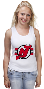 Заказать майку в Москве. Майка классическая New Jersey Devils от kspsshop - готовые дизайны и нанесение принтов.