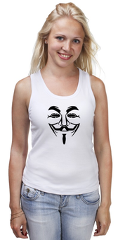 Заказать майку в Москве. Майка классическая Anonymous от anonymous - готовые дизайны и нанесение принтов.