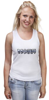 Заказать майку в Москве. Майка классическая Mass Effect от THE_NISE  - готовые дизайны и нанесение принтов.
