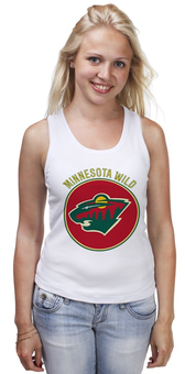 Заказать майку в Москве. Майка классическая minnesota wild от kspsshop - готовые дизайны и нанесение принтов.