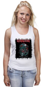 Заказать майку в Москве. Майка классическая Iron Maiden от Leichenwagen - готовые дизайны и нанесение принтов.