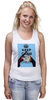 Заказать майку в Москве. Майка классическая Keep calm and be an Echelon от prettydisaster - готовые дизайны и нанесение принтов.