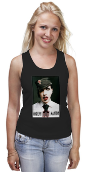 Заказать майку в Москве. Майка классическая Marilyn Manson от inPrintio - готовые дизайны и нанесение принтов.