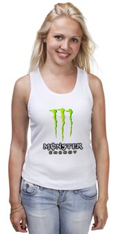 Заказать майку в Москве. Майка классическая Monster Energy от THE_NISE  - готовые дизайны и нанесение принтов.