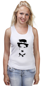 Заказать майку в Москве. Майка классическая Чарли Чаплин от coolmag - готовые дизайны и нанесение принтов.