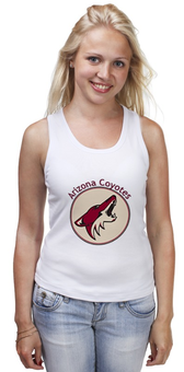 Заказать майку в Москве. Майка классическая Arizona Coyotes от kspsshop - готовые дизайны и нанесение принтов.