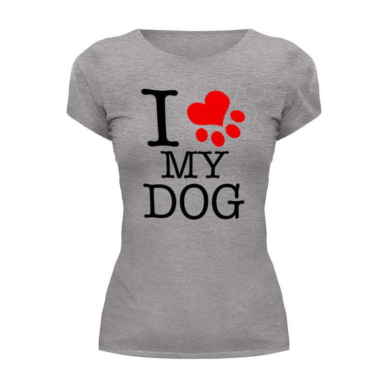 Printio Футболка Wearcraft Premium I love my dog (2)