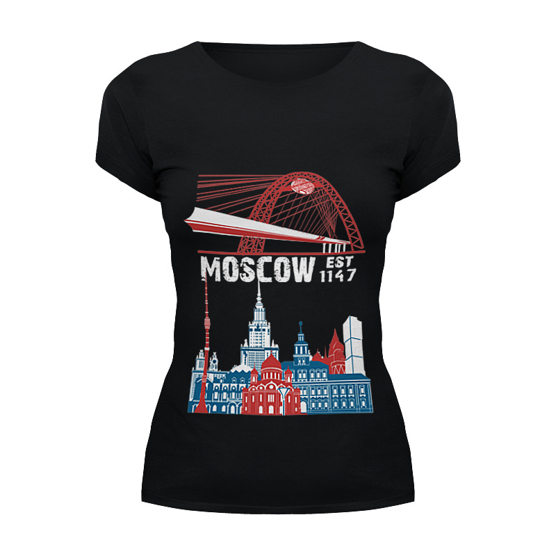 Printio Футболка Wearcraft Premium Moscow. establshed in 1147 printio футболка wearcraft premium slim fit москва moscow establshed in 1147 1